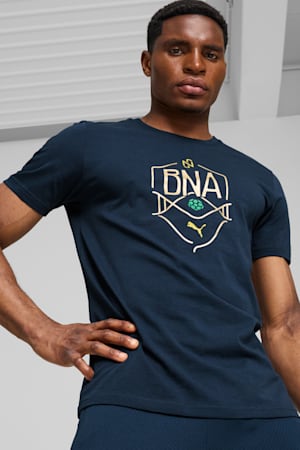Neymar JR "BNA" Logo Tee Men, Marine Blue-Sand Dune, extralarge-GBR